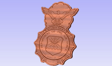 Air Force Security Forces Badge Carving