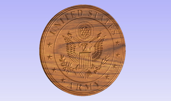 US Army Seal, Engraved