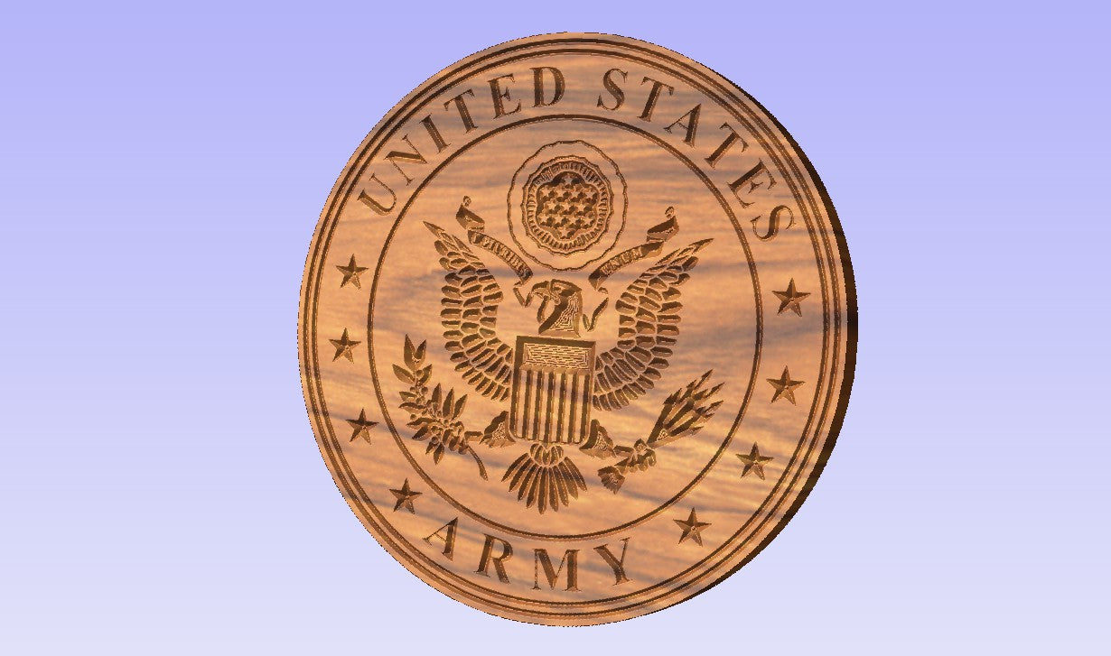 US Army Seal, Engraved