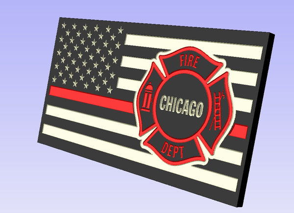 Fire Service Red Line Flag