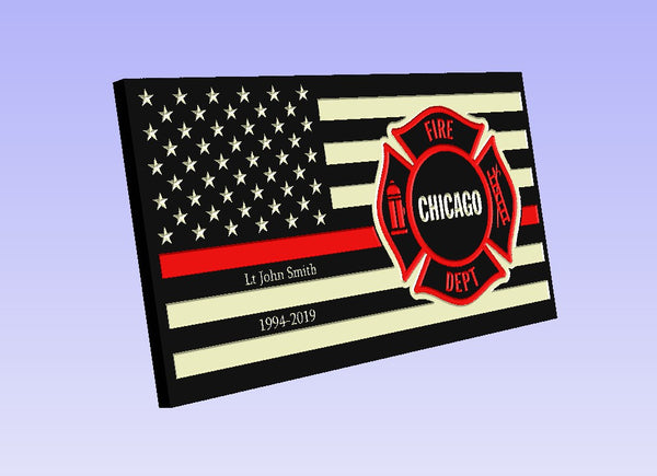 Fire Service Red Line Flag