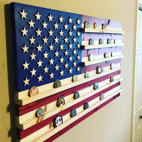 Coin rack flag