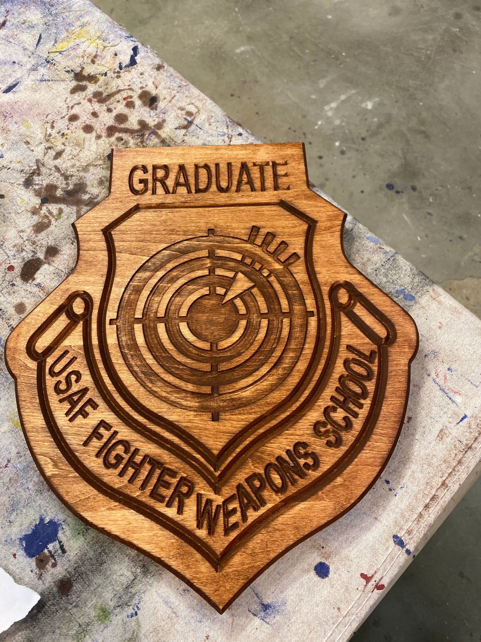 USAF Fighter Weapons Plaque